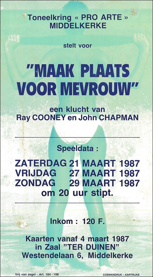 maak plaats voor mevrouw affiche
